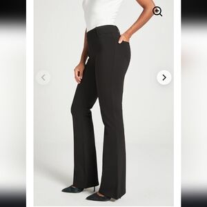 Betabrand Elegant Navy Flare Trousers